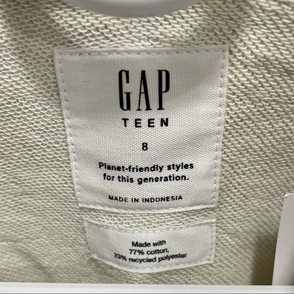 NWT Gap Teen Cropped Sweatshirt - Picture 5 of 8